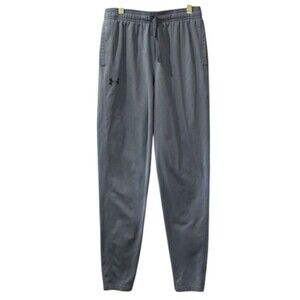 Under Armour Gray Jogger Sweatpants Youth XL Tapered Leg Elastic Waist